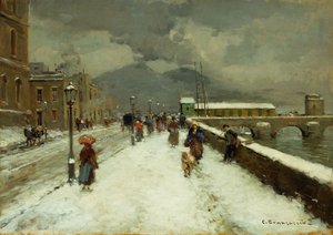 Een stormachtige winterdag