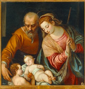 De Heilige Familie met de jonge Johannes Baptist ...
