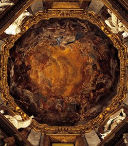 Hemelvaart van de Maagd, door Carlo Cignani, fresco door Carlo Cignani