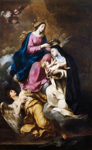 St. Rosa van Lima gekroond door Carlo Cignani