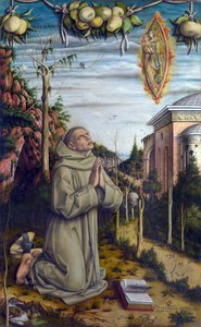 De visioen van de zalige Gabriel door Carlo Crivelli