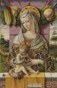 Madonna en kind, c.1480 door Carlo Crivelli