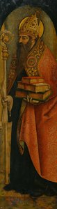 Sint Augustinus, 1480s door Carlo Crivelli