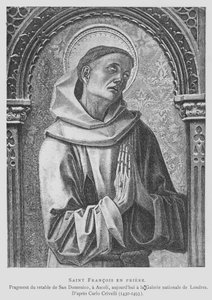 St. Franciscus van Assisië biddend