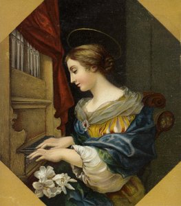 Sint Cecilia speelt het orgel