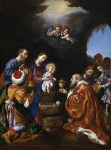 De Aanbidding der Wijzen door Carlo Dolci