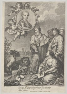 Portret van de Toekomstige Heilige Roomse Keizer Leopold II als de Aartshertog van Oostenrijk, ca. 1760-67 door Carlo Faucci