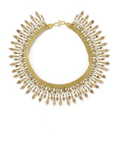 Ketting (goud, email & grotparels) door Carlo Giuliano