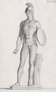 Standbeeld van Mars door Carlo Gregori