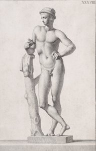 Standbeeld van Mercurius door Carlo Gregori