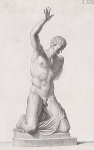 Standbeeld van Narcissus, 1734 door Carlo Gregori