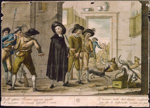 Priester Arlotto, door Carlo Lasinio (1759-1838), gekleurde gravure door Carlo Lasinio