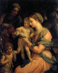 Madonna die het Kind Christus Leert Lezen door Carlo Maratta