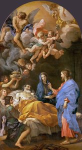 De dood van Sint Jozef door Carlo Maratta or Maratti