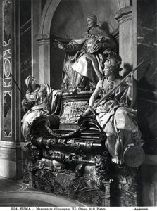 Monument voor Paus Innocentius XI, ca. 1697 (marmer) door Carlo Maratta or Maratti