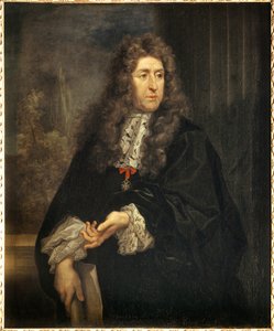 Portret van Andre Le Notre (1613-1700), ontwerper van de tuinen van de koning door Carlo Maratta or Maratti