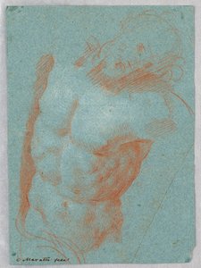 Een torso van de dode Christus door Carlo Maratti