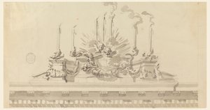 Ontwerp voor decoratie van een ceremonie