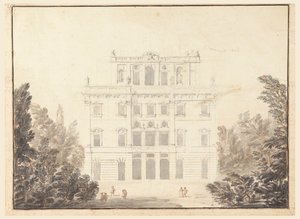 Ontwerp voor een Casino in een Park door Carlo Marchionni