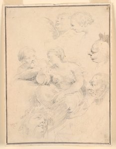 Tekening, Figurale schetsen, 1775 door Carlo Marchionni
