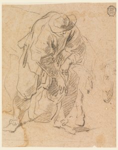 Tekening, Boer met tas, 1728-78 door Carlo Marchionni