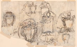 Tekeningen, Schetsen, 1740-58 door Carlo Marchionni