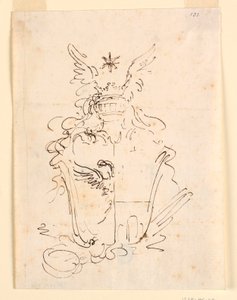 Schets voor wapenschild door Carlo Marchionni