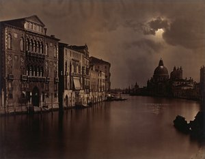 [Nachtzicht van het Grote Kanaal, Venetië], ca. 1875 door Carlo Naya