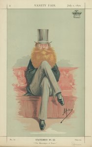 Earl Spencer, De Boodschapper van Vrede, 2 juli 1870, Vanity Fair cartoon