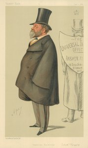 Lord Truro, Universele Kennis, 1 januari 1887, Vanity Fair cartoon door Carlo Pellegrini