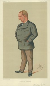 Mr. Matthew Webb, Zwom het Kanaal over, 9 oktober 1875, Vanity Fair cartoon door Carlo Pellegrini