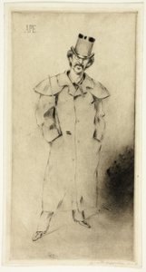 Portret van Whistler door Carlo Pellegrini