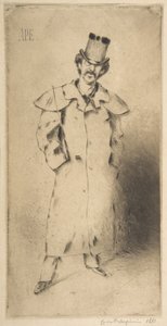 Portret van Whistler, 1881 door Carlo Pellegrini