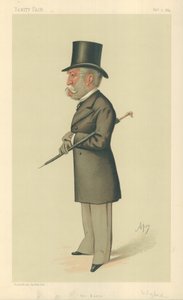 Sir Charles Lennox Wyke, De Baron, 9 februari 1884, Vanity Fair cartoon door Carlo Pellegrini