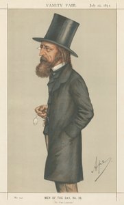 De dichter laureaat, Lord A. Tennyson (Vanity Fair serie) door Carlo Pellegrini