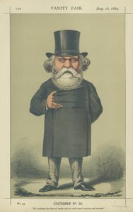 De zeer eerwaarde A H Layard door Carlo Pellegrini