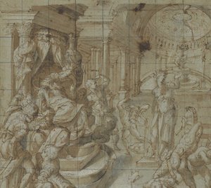 Het Martelaarschap van St. Catharina van Alexandrië, 1560-70 door Carlo Portelli
