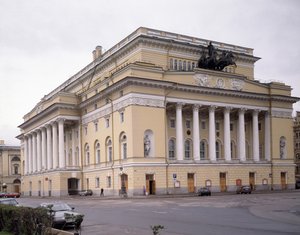 Het Alexandrinsky Theater in Sint-Petersburg, 1828-1832 door Carlo Rossi