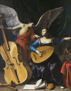 Sint Cecilia en de engel