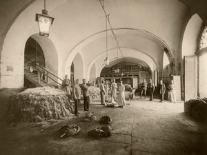 Interieur van het militaire leerdepot tijdens de Grote Oorlog