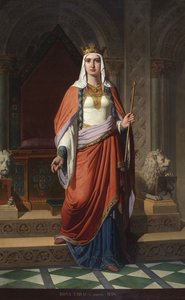 Portret van koningin Urraca I van Leon door Carlos Múgica y Pérez