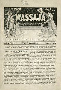 Uitgave van Wassaja, Vol. 4, No. 12 door Carlos Montezuma