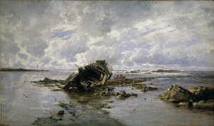 Een gestrande schip