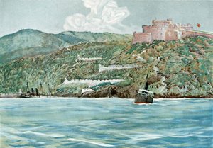 De Ingang van de Haven van Santiago, 7 juli 1898 door Carlton Theodore Chapman