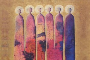 Gouden spirituele figuren