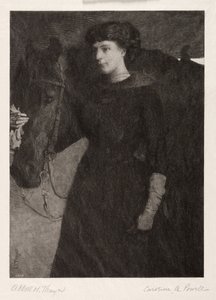 De Dame en het Paard, 1887 door Caroline Amelia Powell