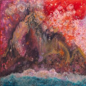 Celestial Mountain, 2006 (gemengde techniek op doek)