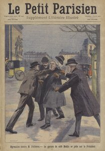 Aanval op president Armand Fallieres van Frankrijk in Parijs