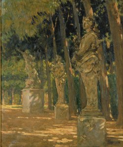 Carrefour aan het einde van het Tapis Vert, Versailles door Carroll Beckwith