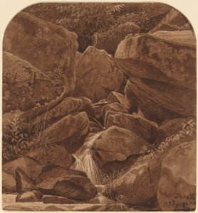 Rotsen en Waterval door Casimir Clayton Griswold